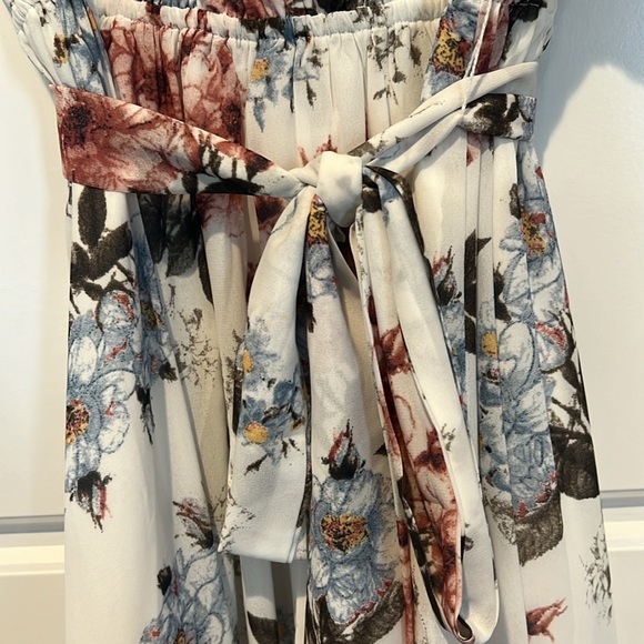 chiffon v-cut lined dress - Picture 7 of 7